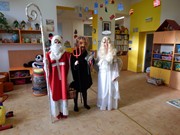 Mikuláš, čert a anděl ve školce